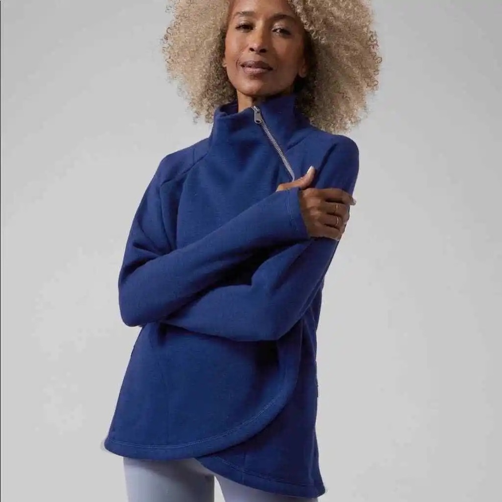 NWT Athleta Cozy Karma Asym Pullover